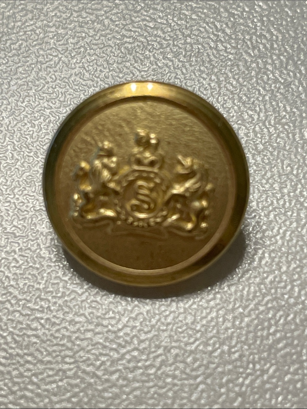 Stafford Gold color Round DecorativeButton for Sleeve of Blazer 1/2 inch